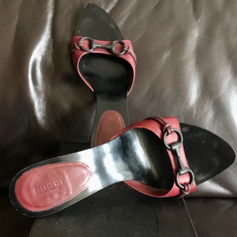 Authentic Gucci Ruby Red Sandals - image 1